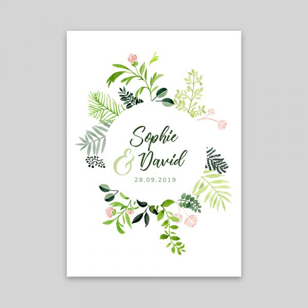 Couronne champêtre - RV 10,5 x 14,8 cm