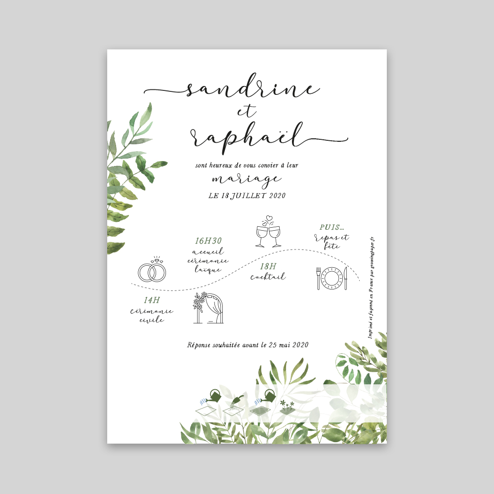 Feuillage - Recto 14,8 x 21 cm