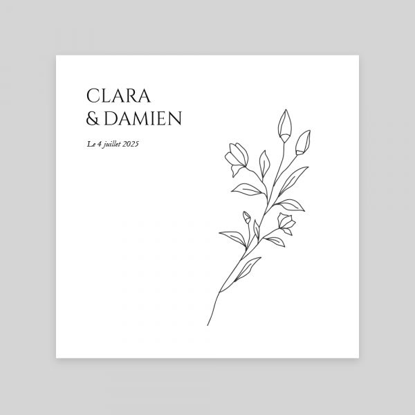 Élégance - 2 volets 14,6 x 14,6 cm